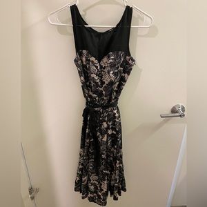 H&M Black Floral Dress